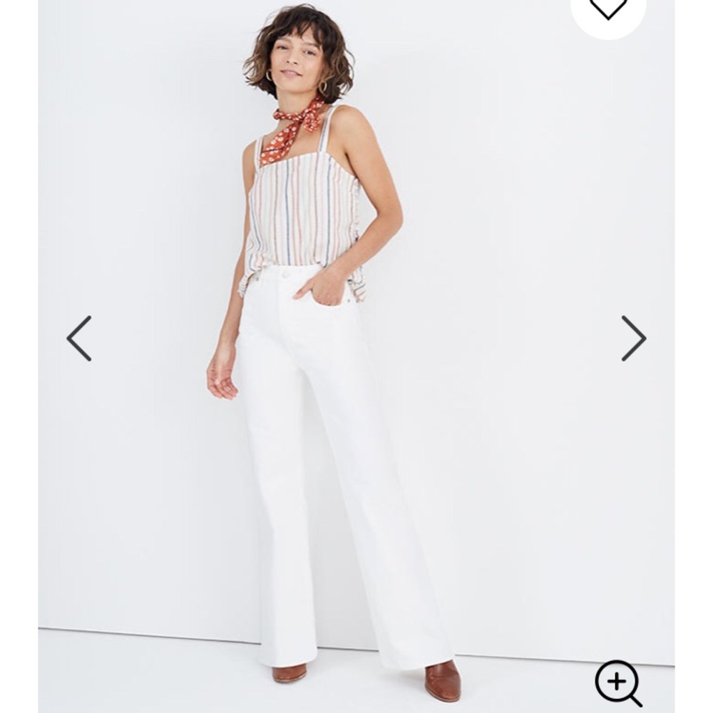 Madewell 11” high rise flare jeans, size 26P